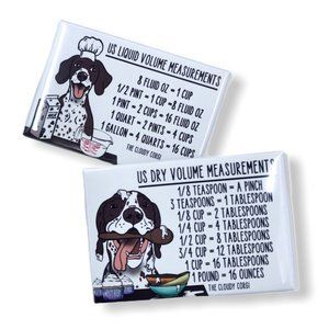 German Shorthaired Pointer Dog Measuring Chart Magnet Set Kitchen Baking Guide